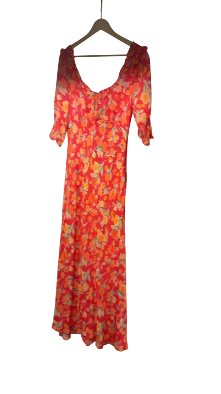 Rixo Dress Multicolor (Red, Yellow, Pink, and Grey)