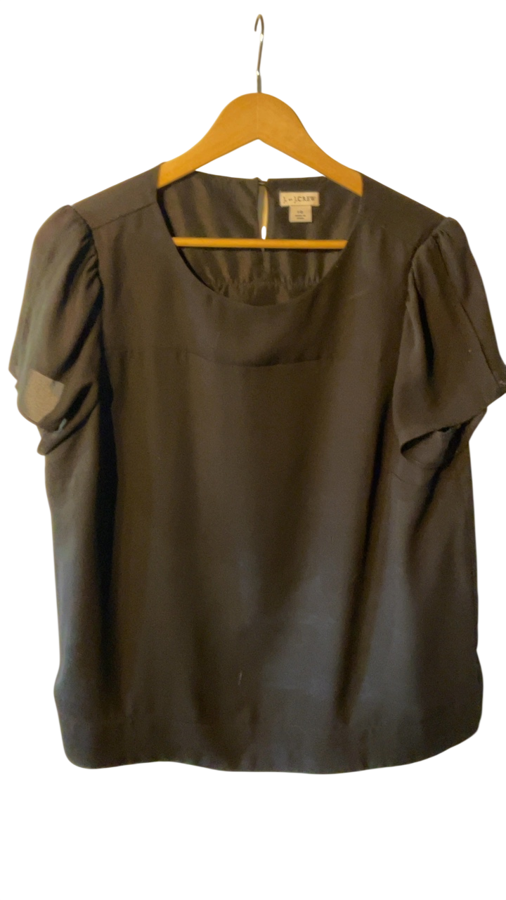 J.Crew Blouse 10 Black