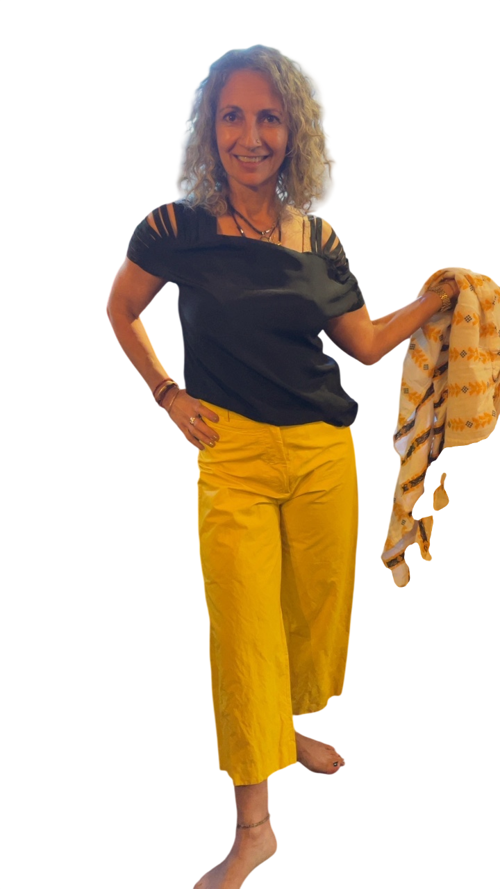 Acne Pants Yellow