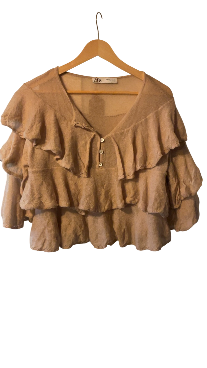Zara Blouse Medium Beige