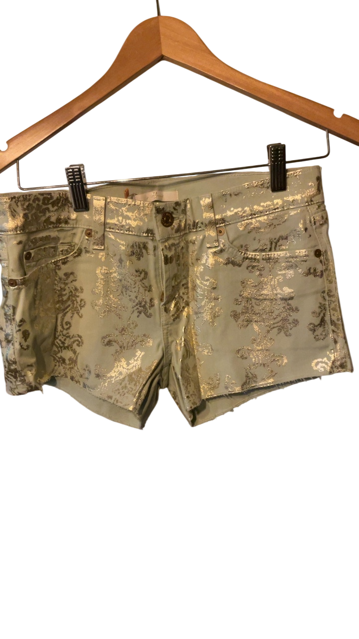 Seven for all mankind Shorts Gold with metallic sheen