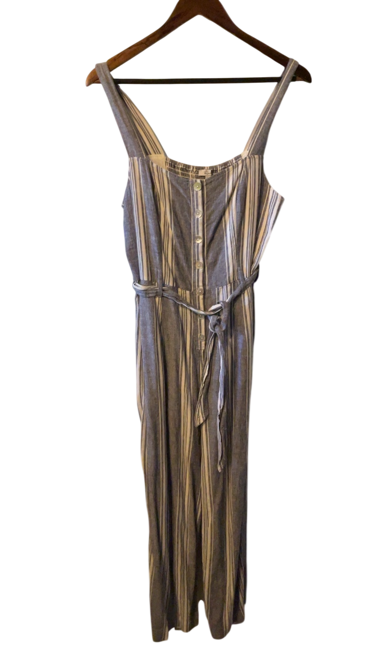 Rails Jumpsuit Medium/Large Multicolor (Beige, Blue, White)