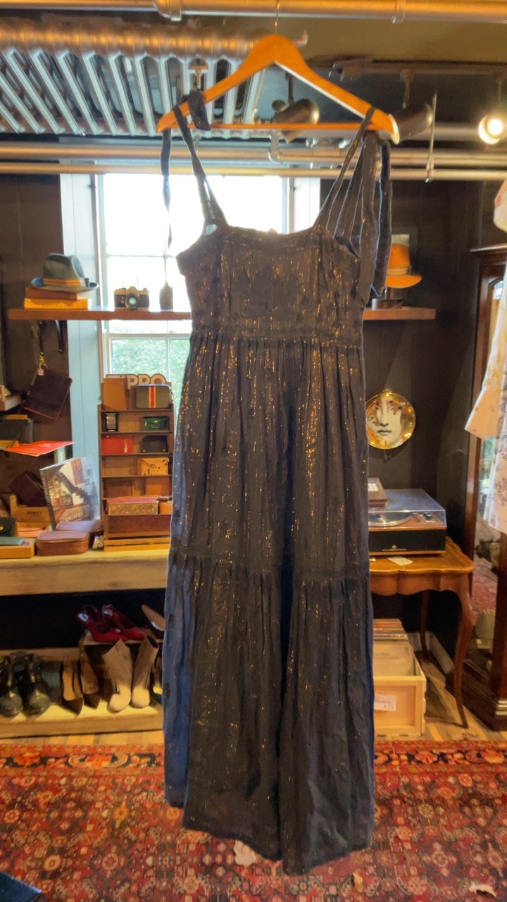 Starmela Dress Xs Black with gold shimmer