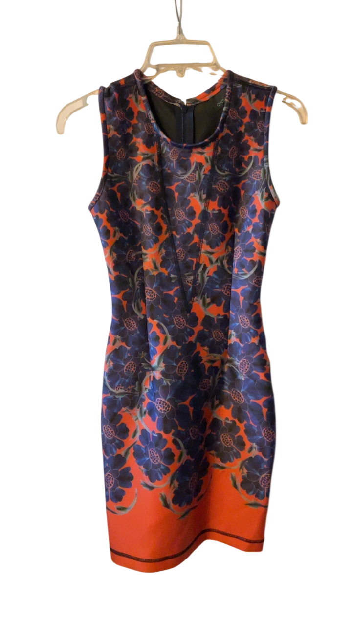 Cynthia Rowley Dress 2 Orange and navy blue