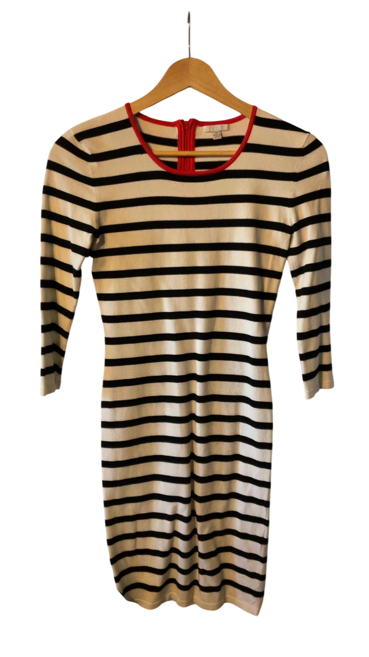 Intermix Dress Small Beige and black