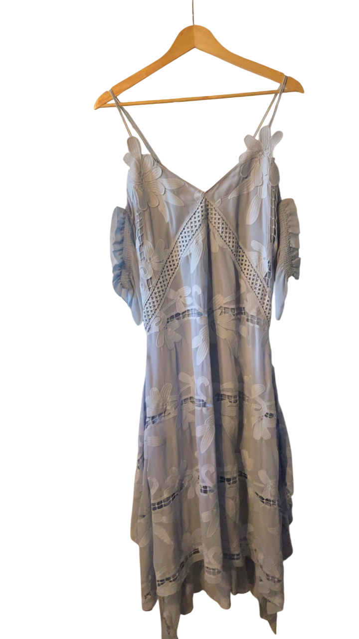 Self-Portrait Dress 6 Light blue