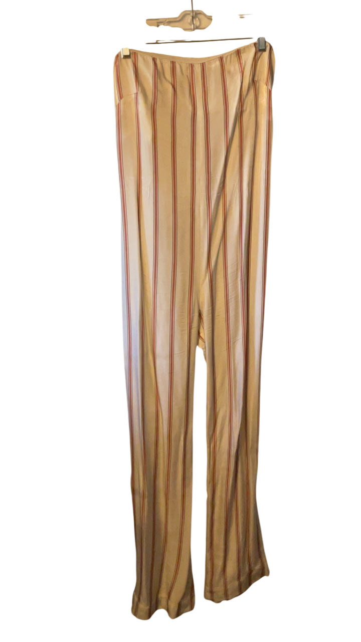 Veronica Beard Jumpsuit 4 Beige with red and black stripes
