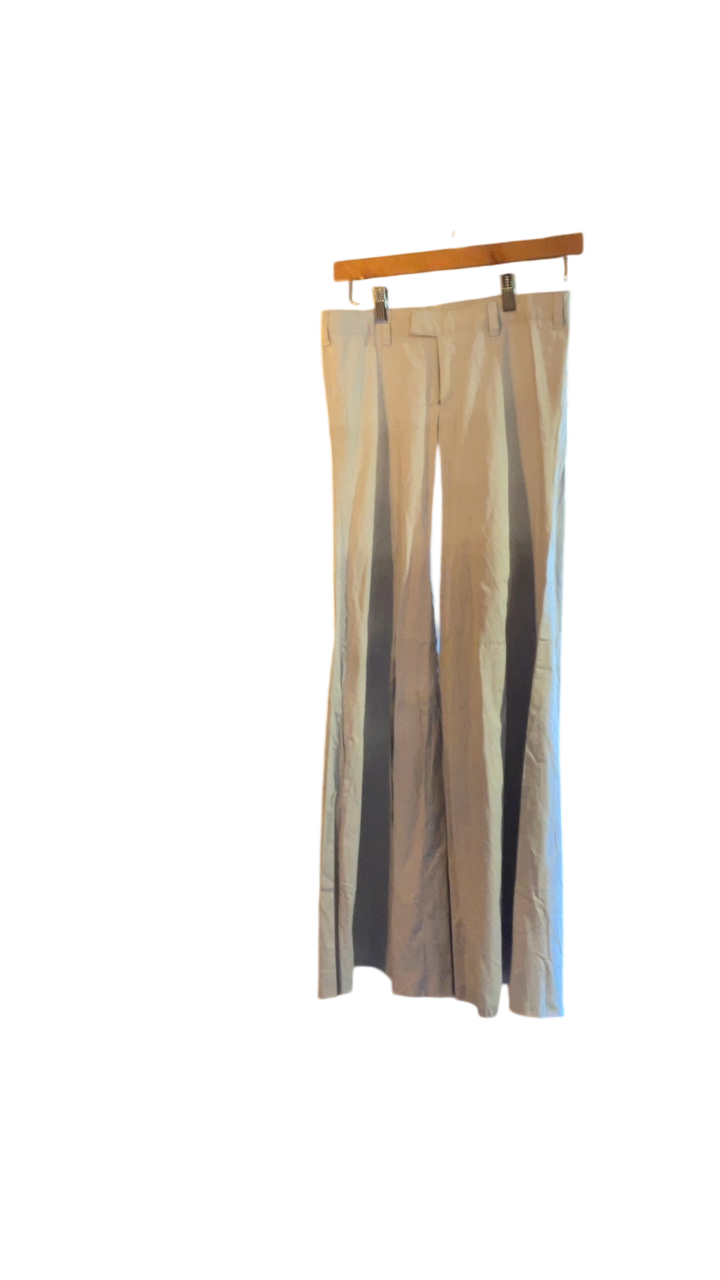 Janie Pants Beige with dark vertical stripes