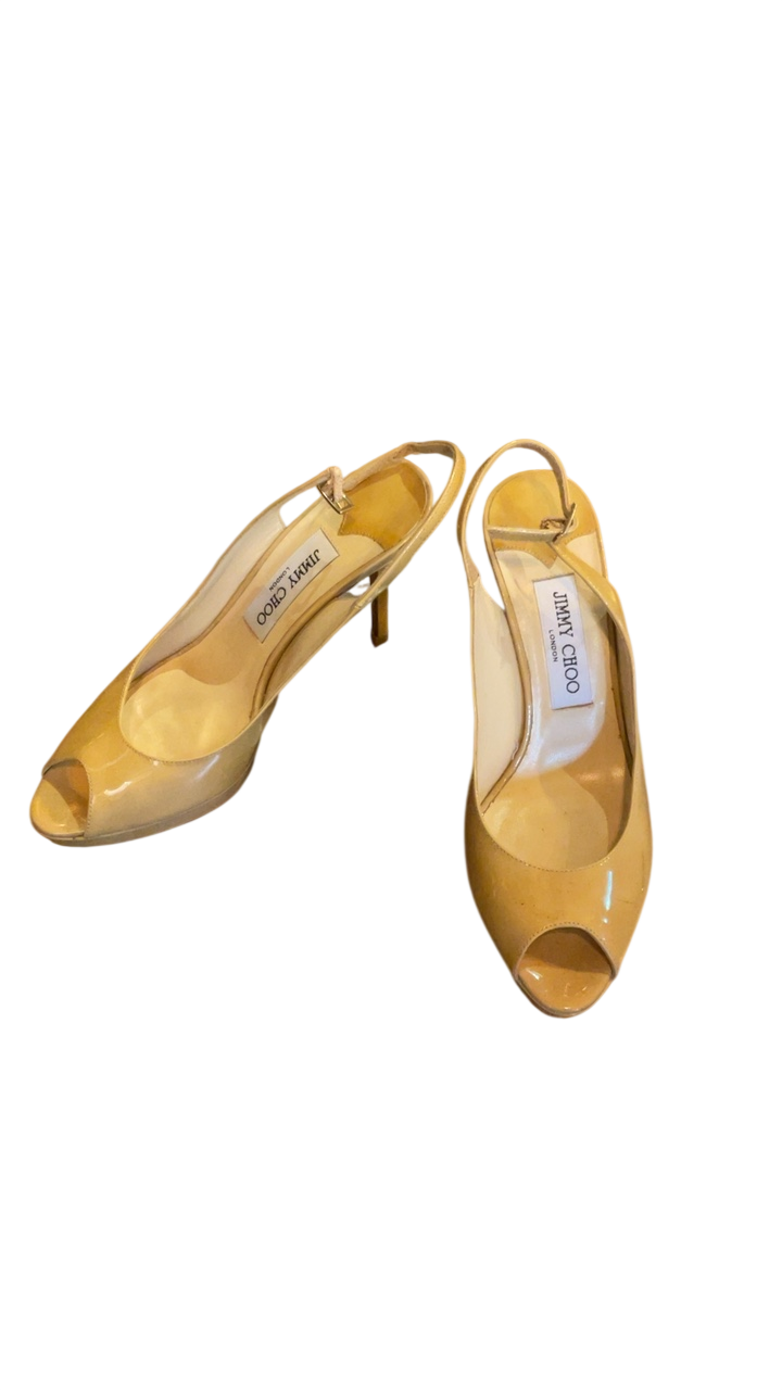 Jimmy Choo Heels 37 Beige
