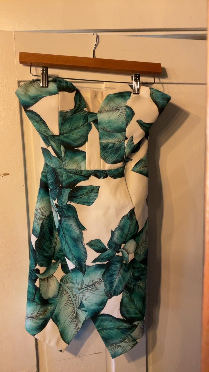 C/meo collective Dress Xs White and Green