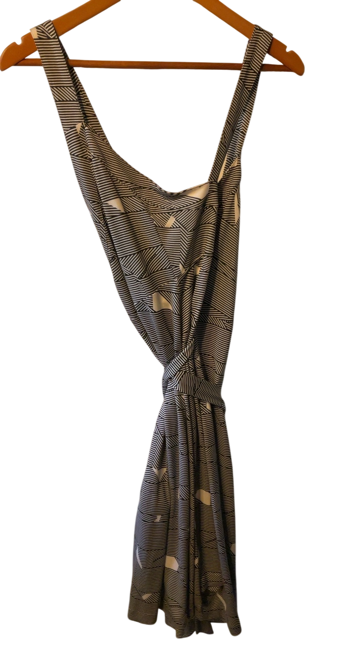 Diane Von Furstenberg Dress 4 Beige and Black