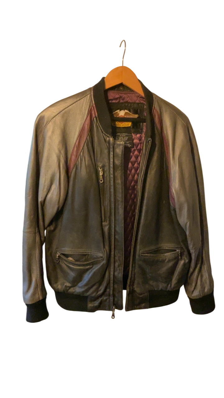 Harley Davidson Jacket Black and Brown
