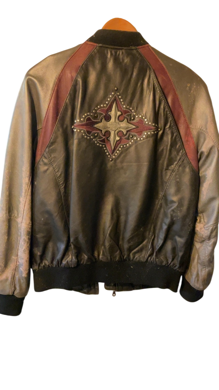 Harley Davidson Jacket Black and Brown
