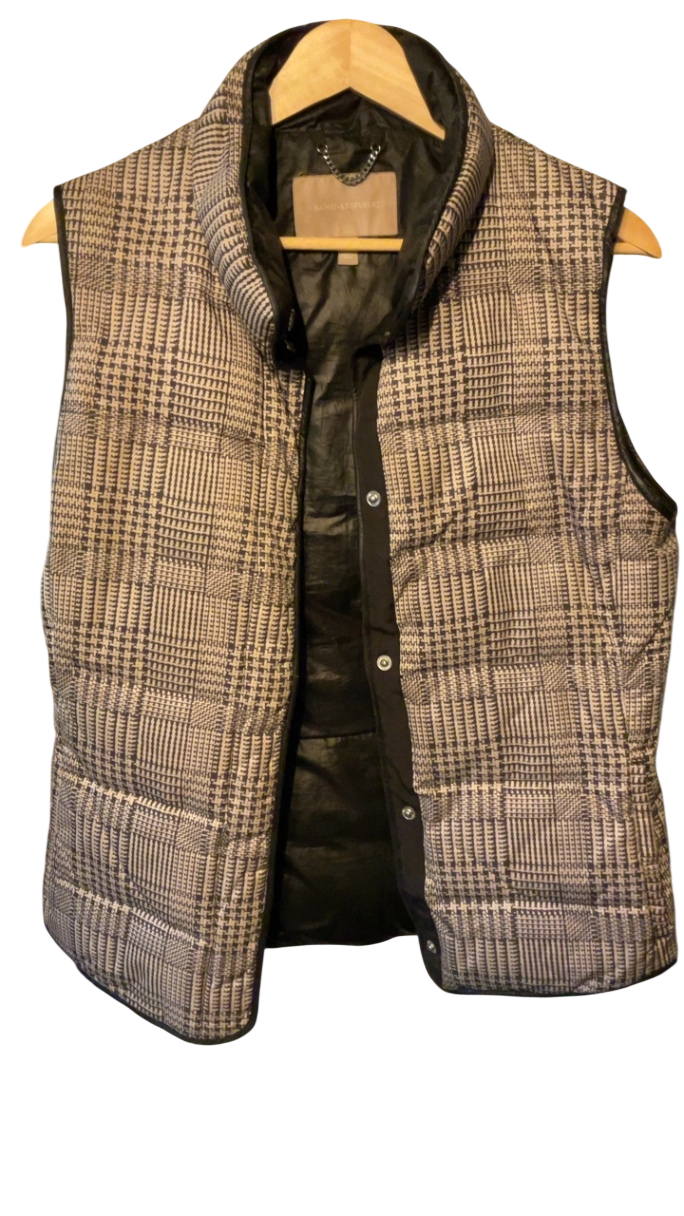 Banana Republic Vest Small Beige and Black