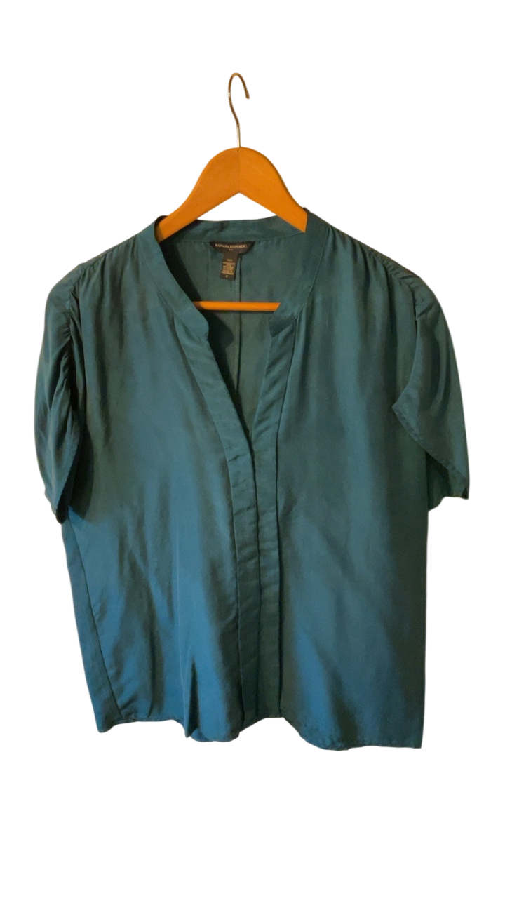 Banana Republic Blouse Small Teal