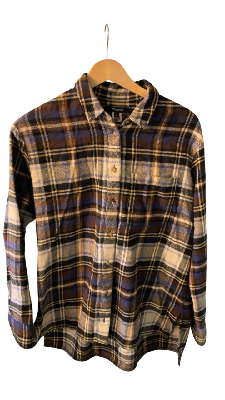 Madewell Shirt XS Multicolor (Brown, Black, Cream, Blue)