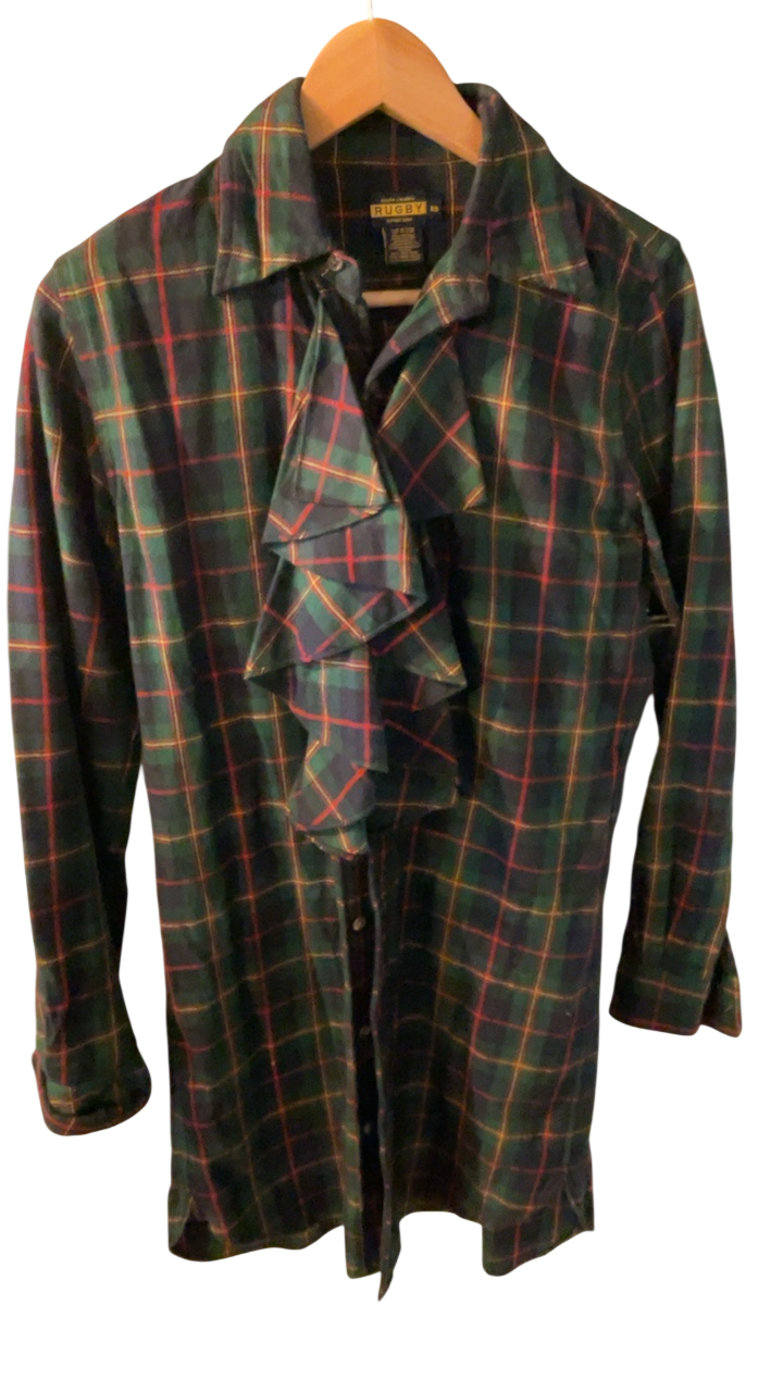 Rugby by Ralph Lauren Shirt XS Multicolor (Primarily Green, Red, Yellow)
