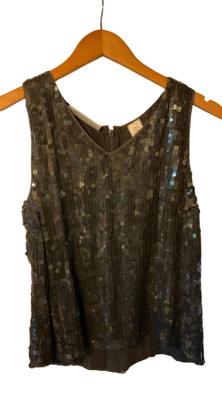 Blouse Medium Black with iridescent sequins
