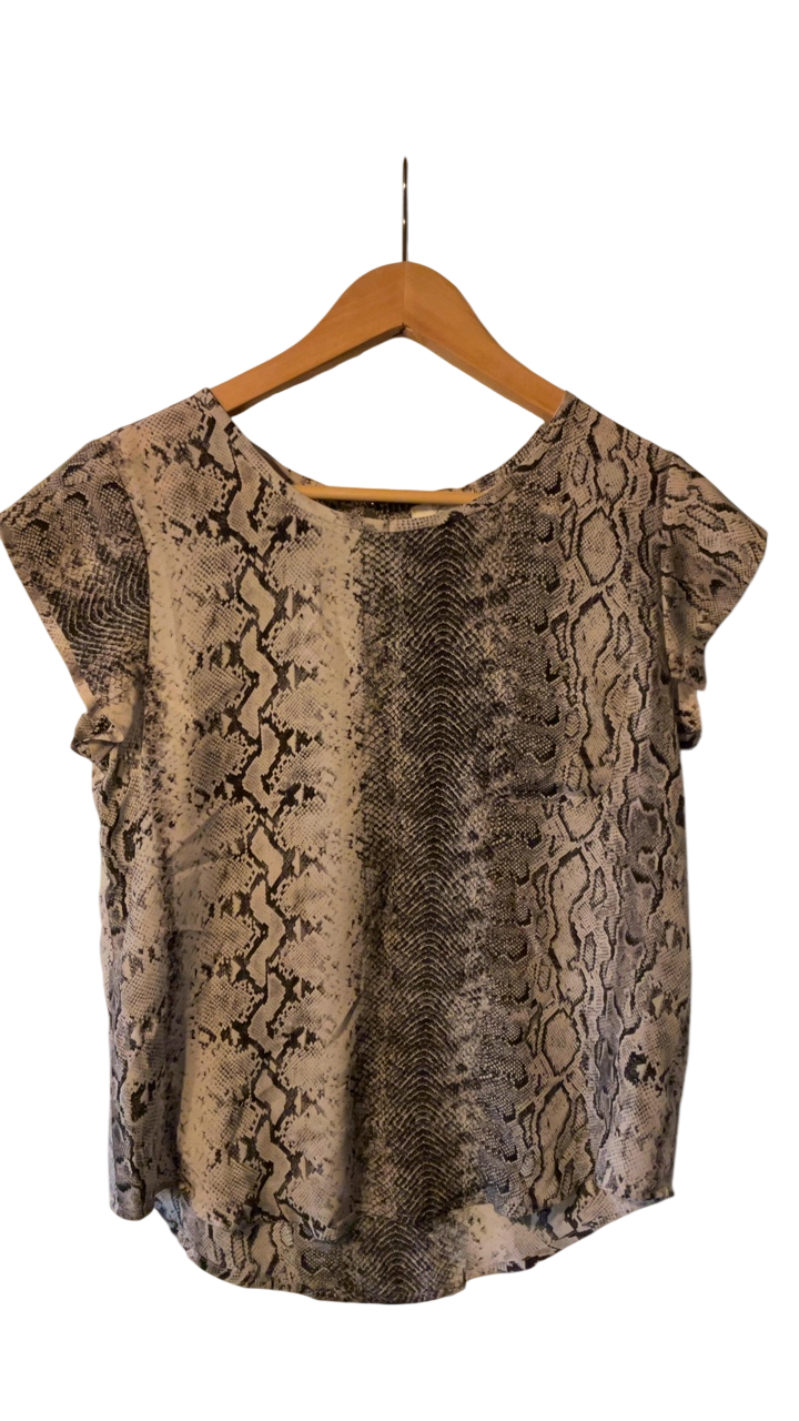 Joie Blouse Small Beige and brown