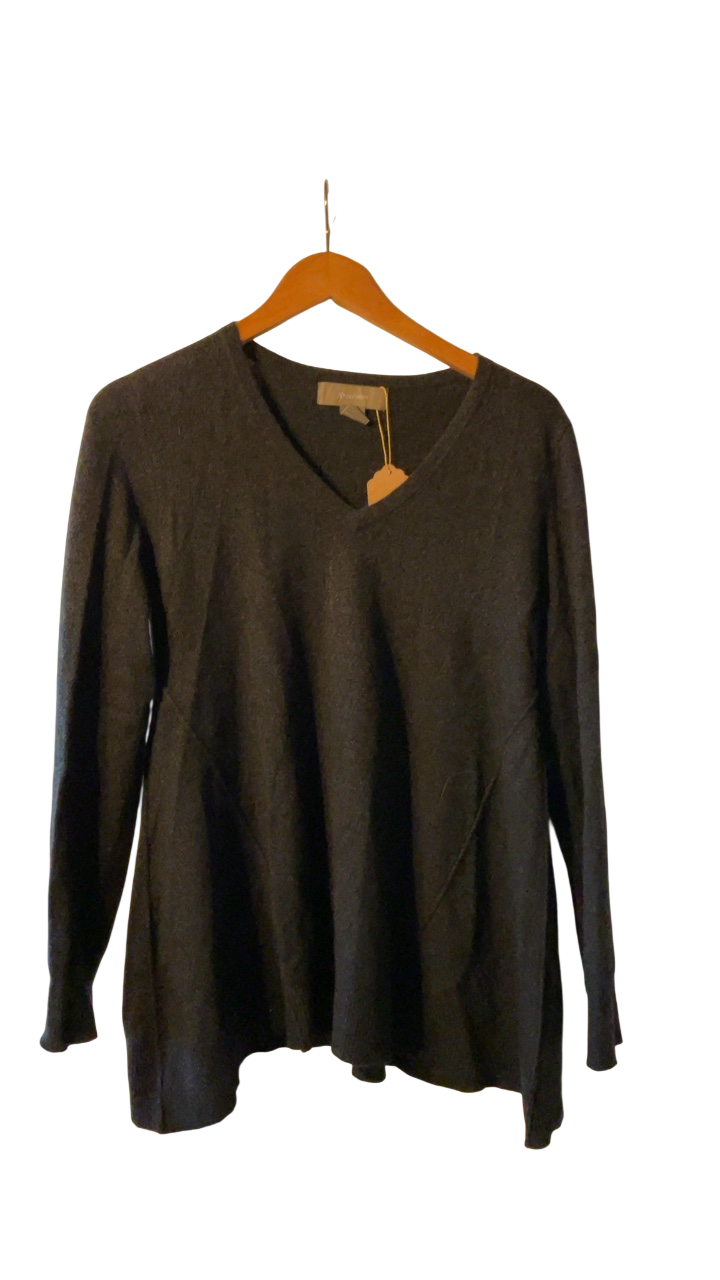 Ply cashmere Sweater M Charcoal gray