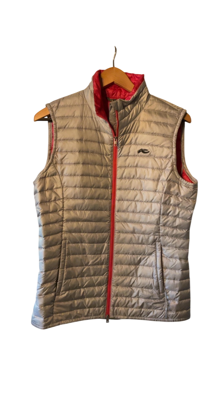 KJUS Vest 40 Beige with red accents