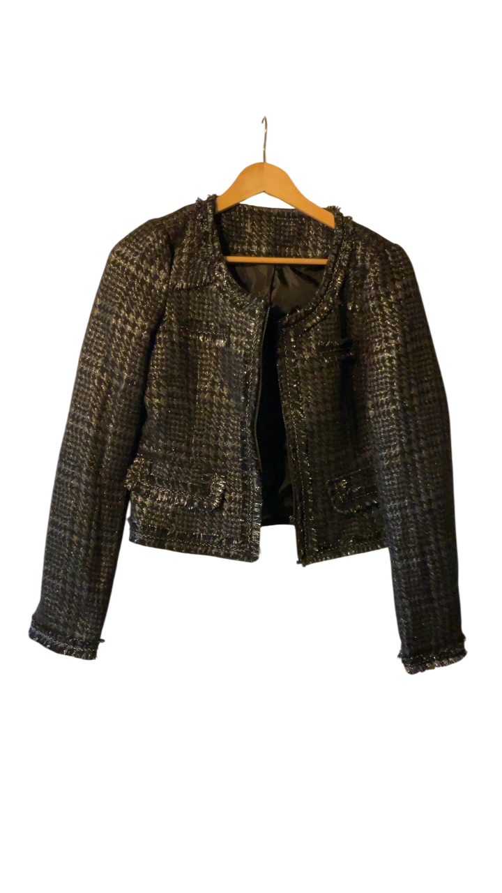Unknown Jacket Unknown Black with gold flecks