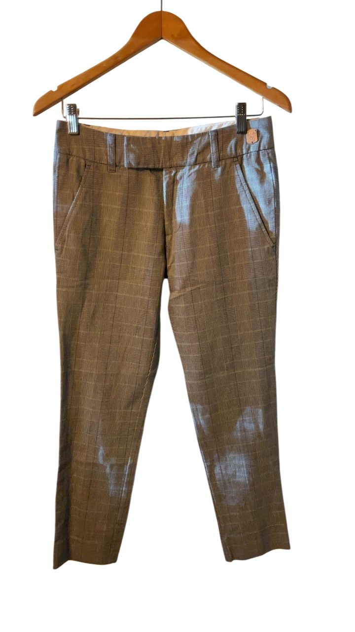 Diesel Pants 27 Brown and gray plaid