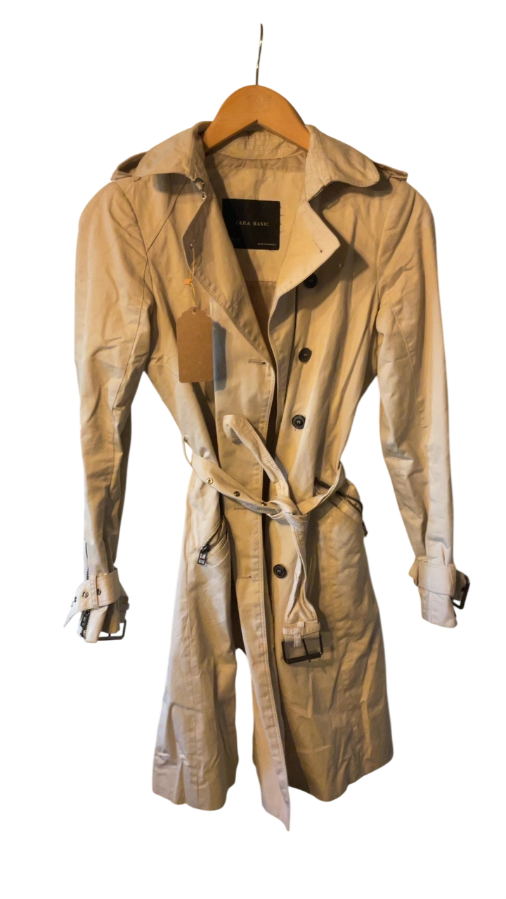 Zara Basic Trench coat Small Beige