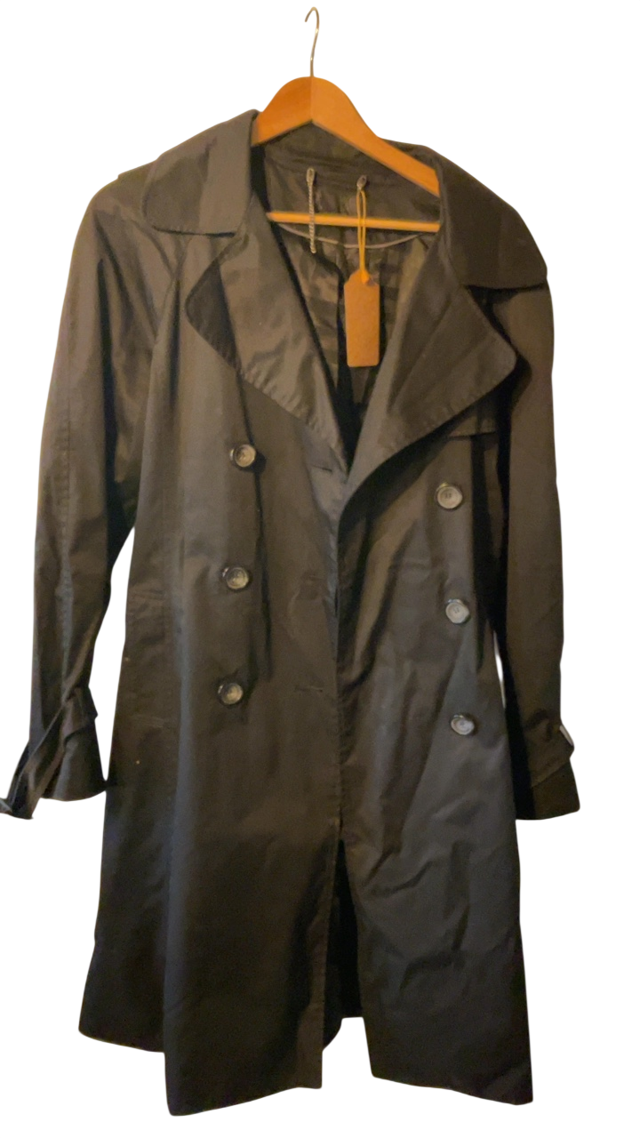 H&M Trench coat Small Dark charcoal gray