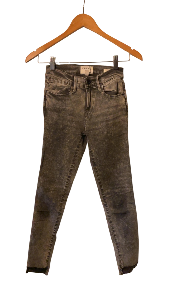 FRAME Jeans 24 Washed charcoal gray