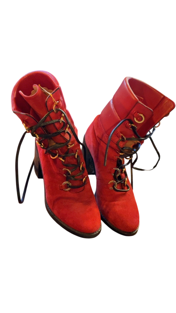 Stuart Weitzman Boots 7.5 Red