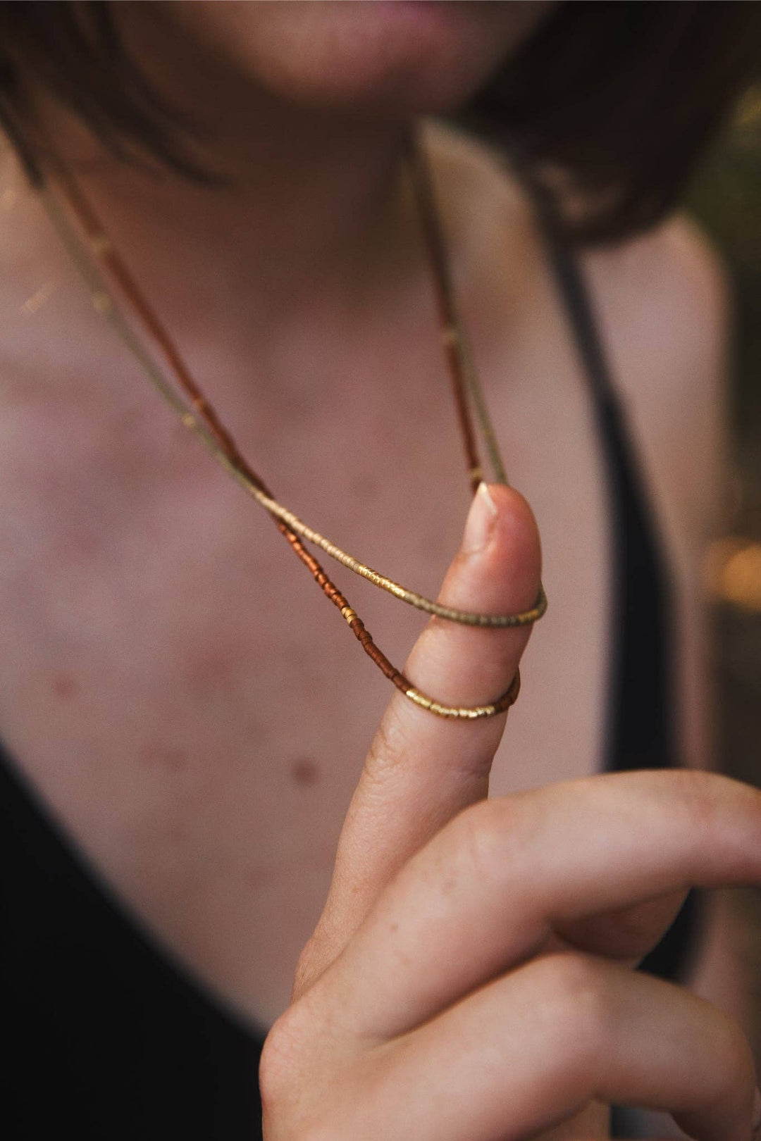 YEWŌ Collective - Sintha Silk Bead Wrap (Necklace / Bracelet)