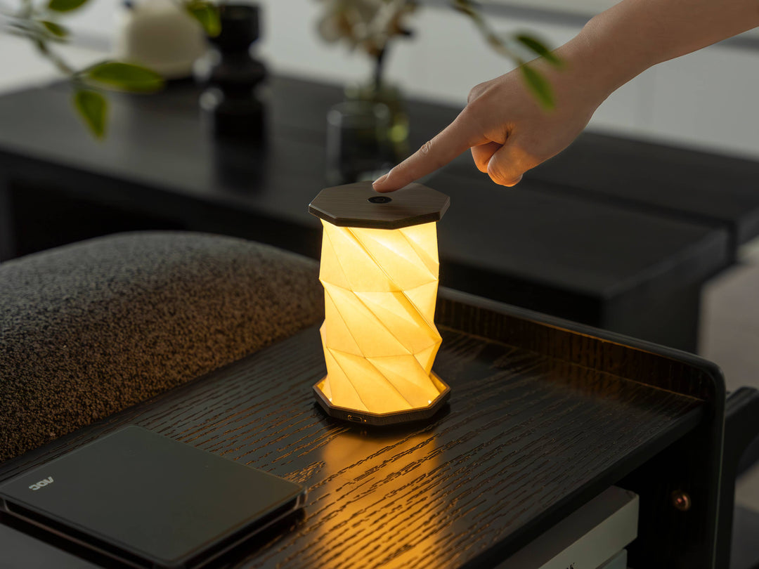 Gingko Design - Mini Twist Hexagon Portable Lamp