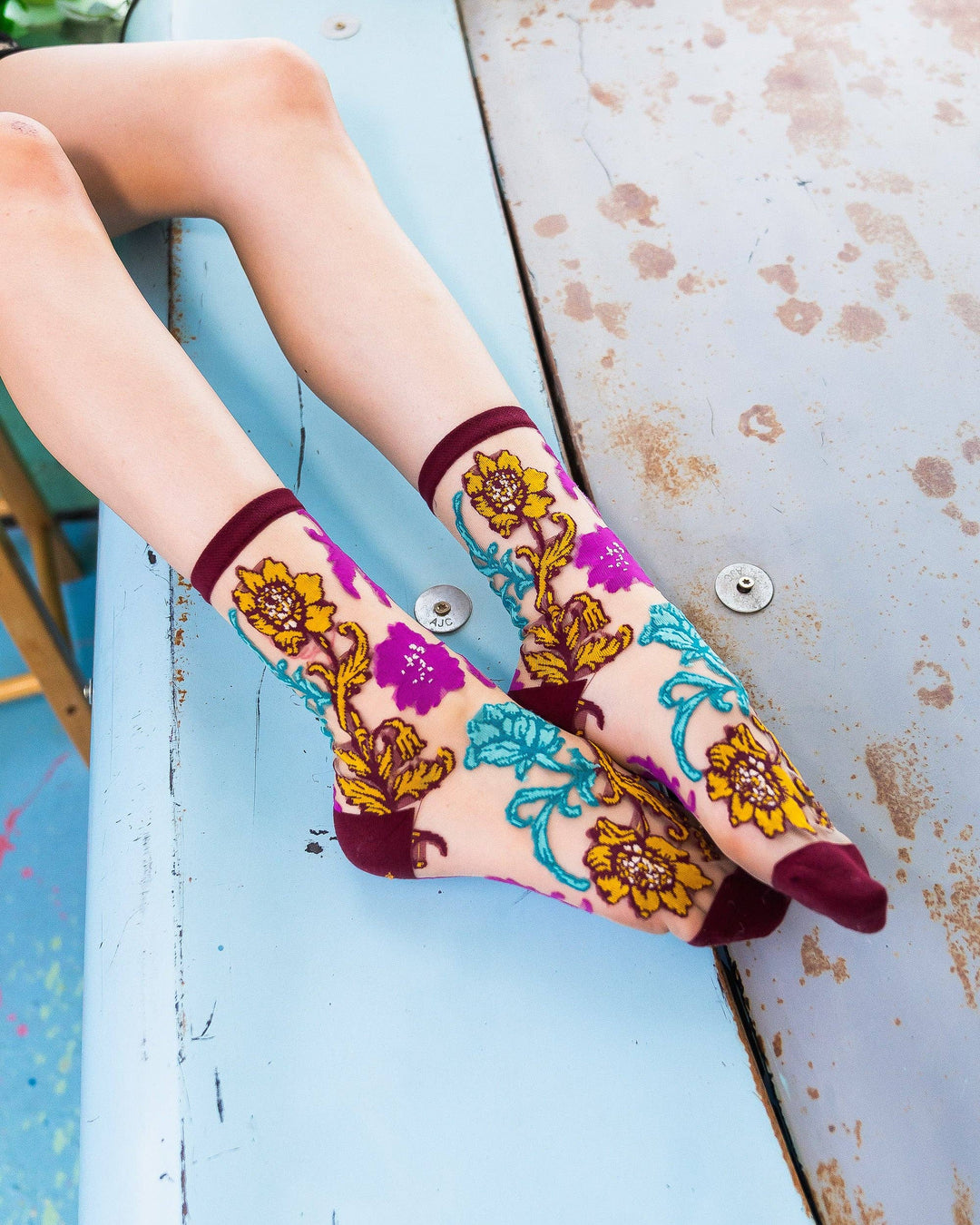 Sock Candy - Gem Garden Sheer Crew Sock