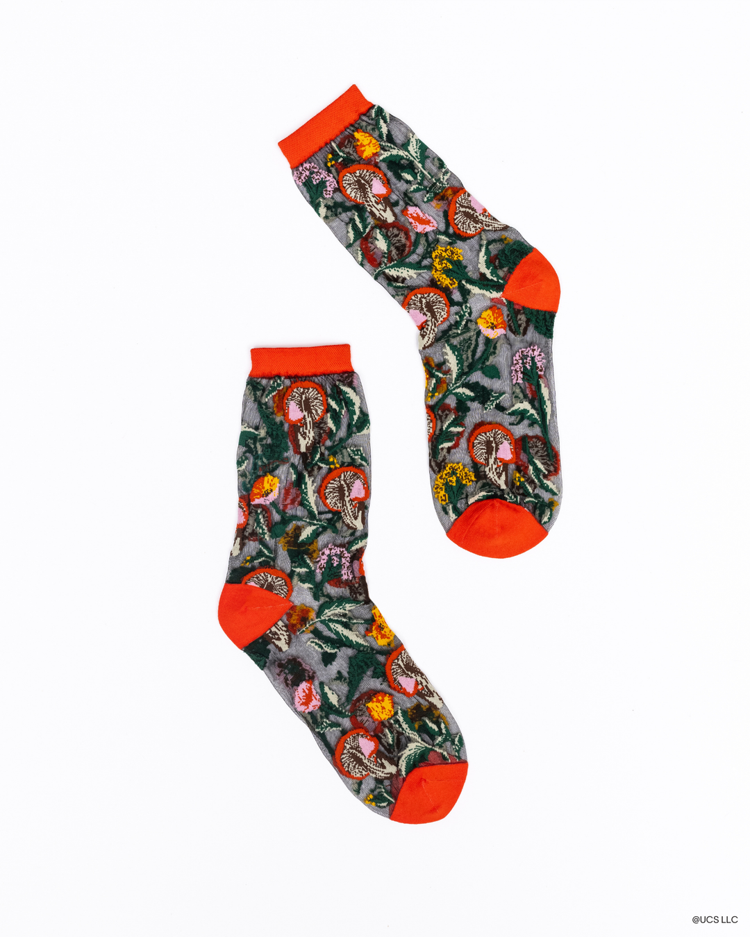 Sock Candy - Wicked Elphaba Land Black Sheer Crew Sock