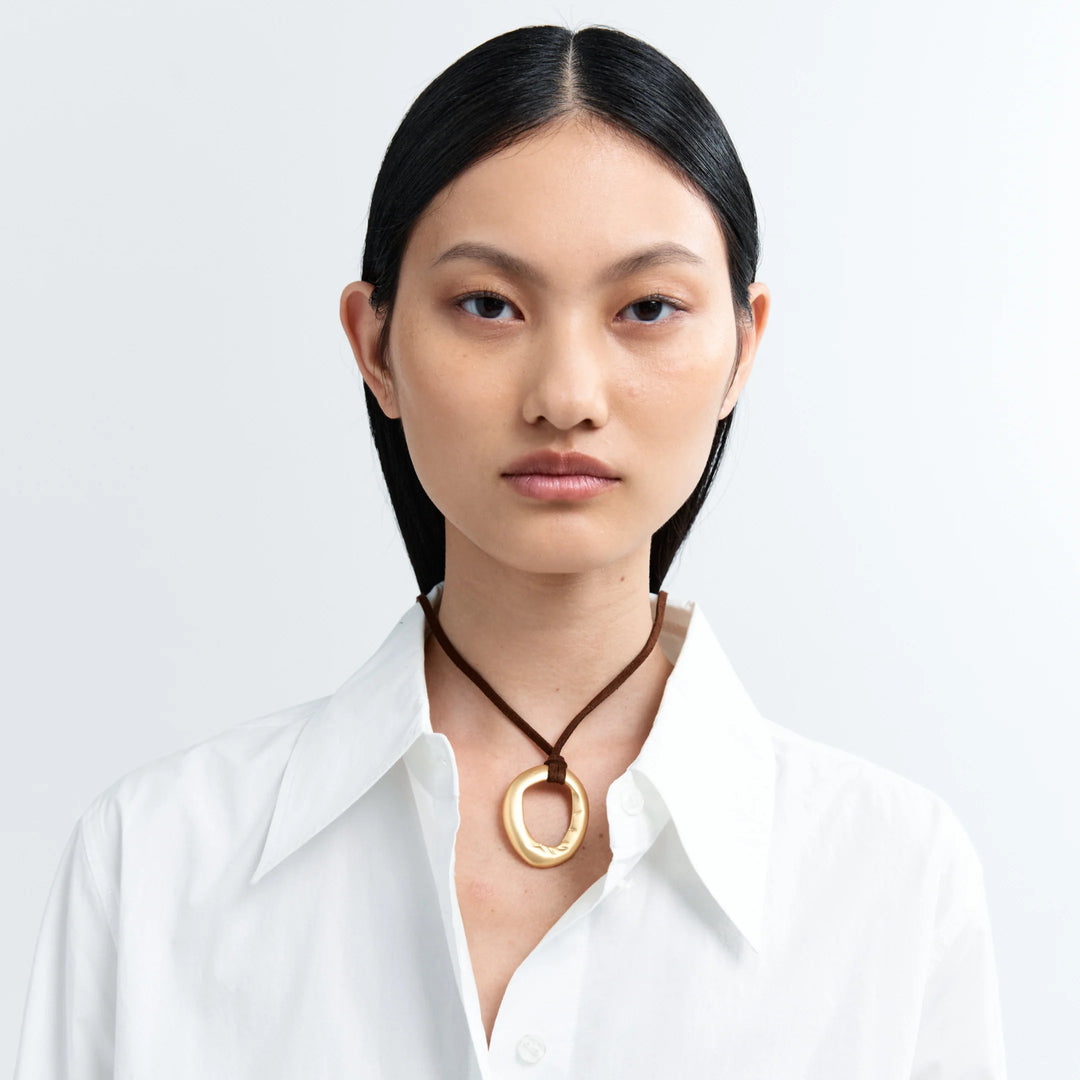 Heaven Mayhem - Brown Mini Necklace