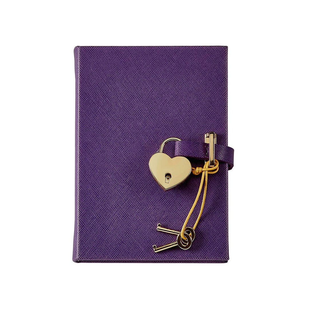 Graphic Image Inc. - Heart Lock Diary in Purple