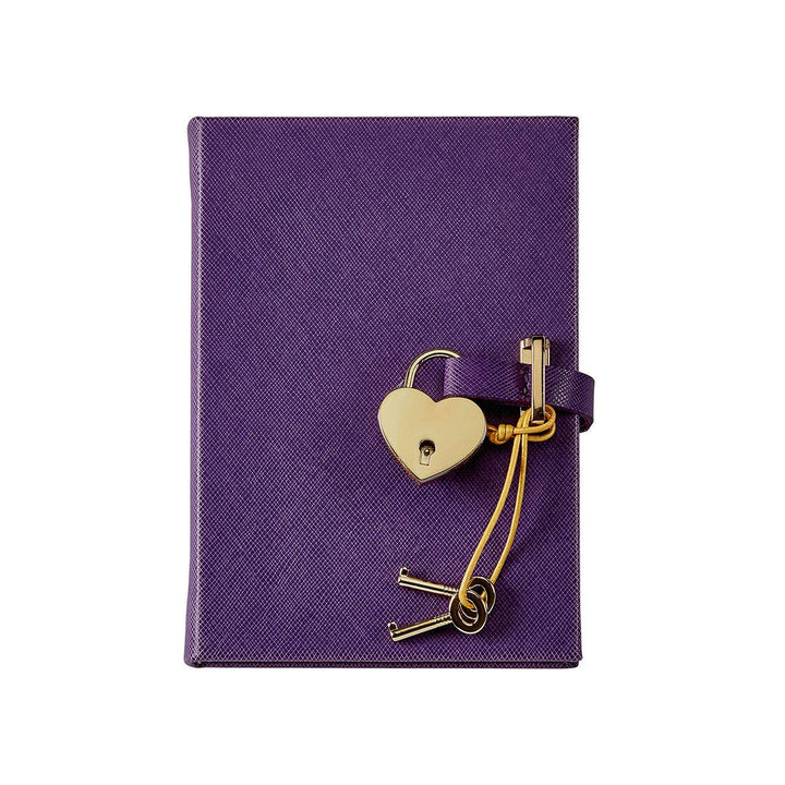 Graphic Image Inc. - Heart Lock Diary in Purple