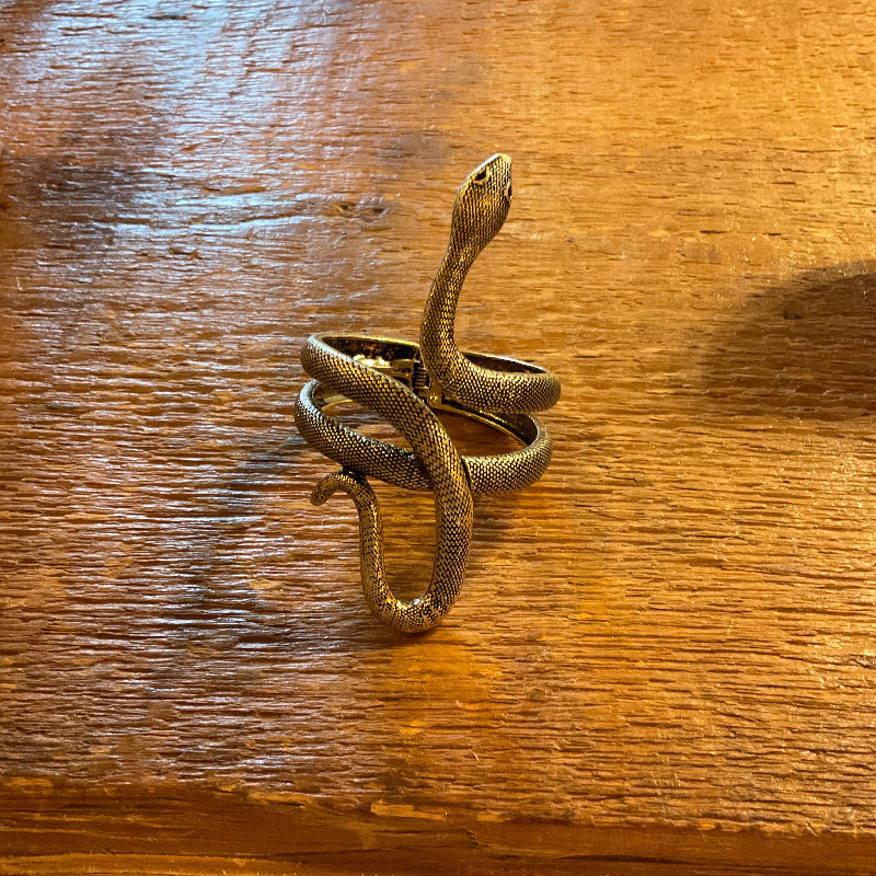 Snake Bracelet - Metal in Bronze Color