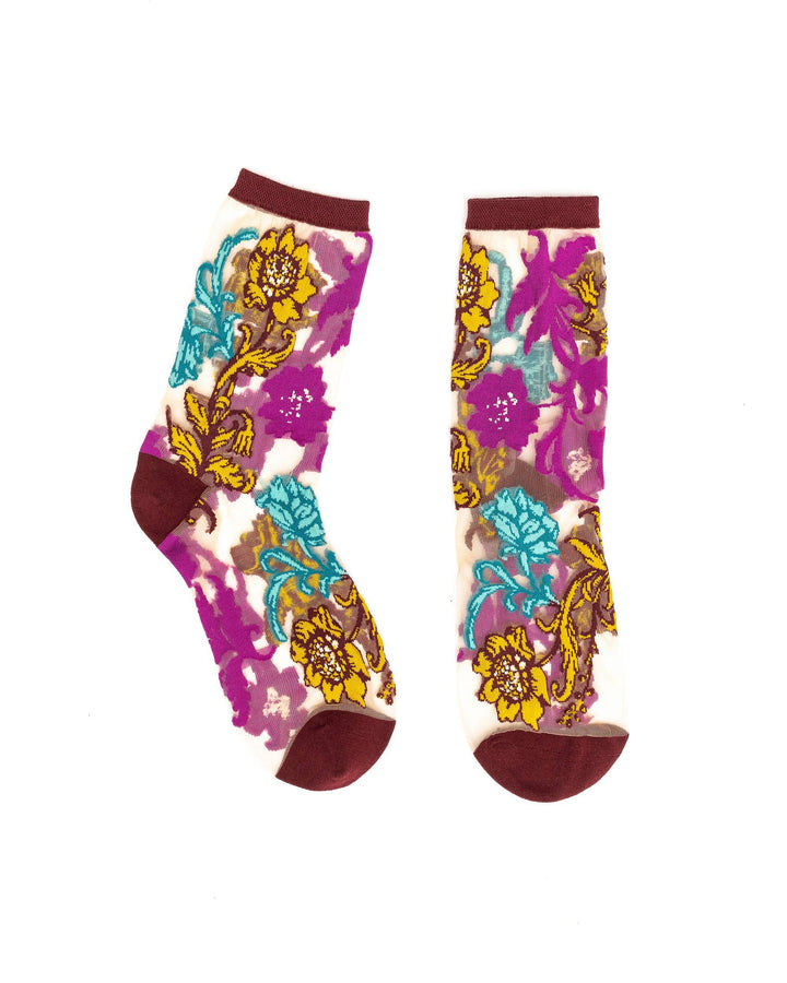 Sock Candy - Gem Garden Sheer Crew Sock