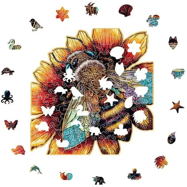 Crafthub - Elegant Amazing Bee Wooden Jigsaw Puzzle