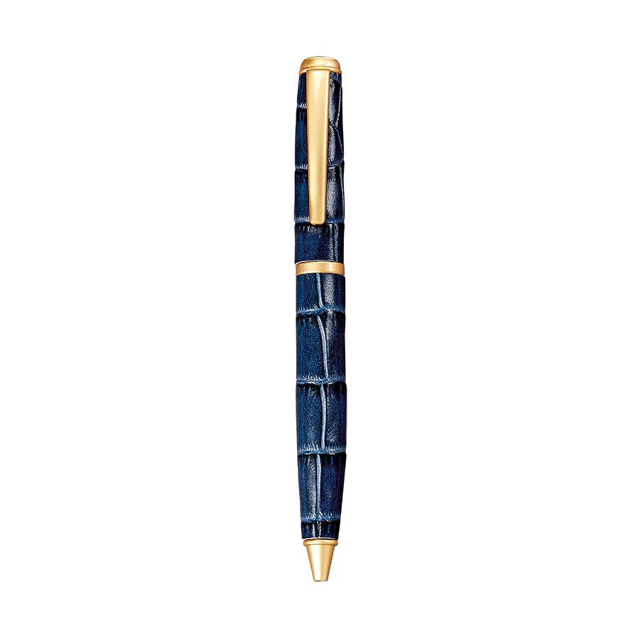 Graphic Image Inc. - Leather Wrapped Pen in Blue Croc
