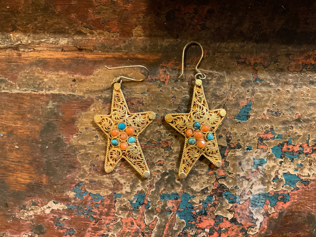 Nepali $88 Gold Earrings