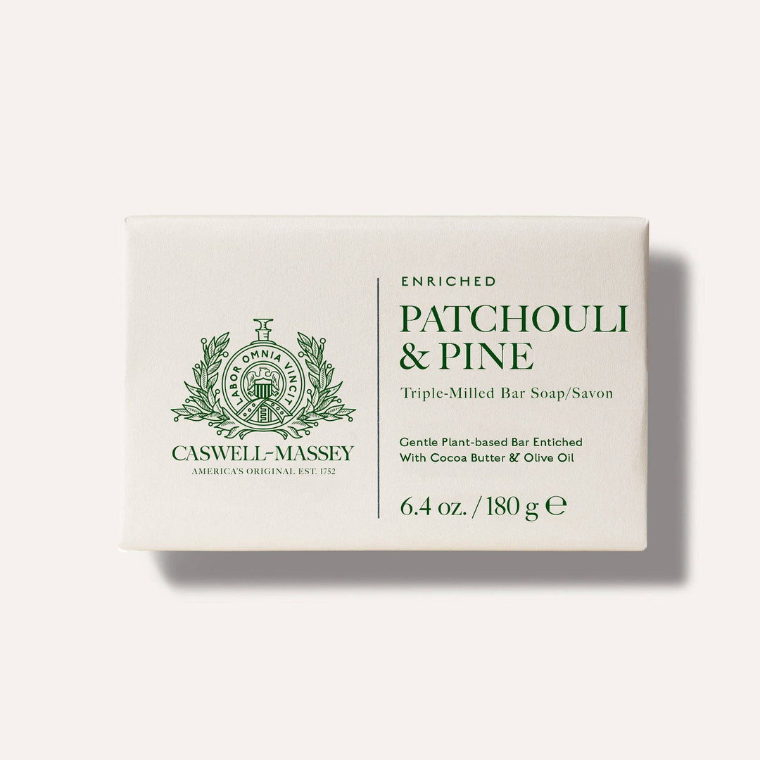 Caswell-Massey - Patchouli and Pine Natural Bar Soap, Plant-Based, 6.4oz