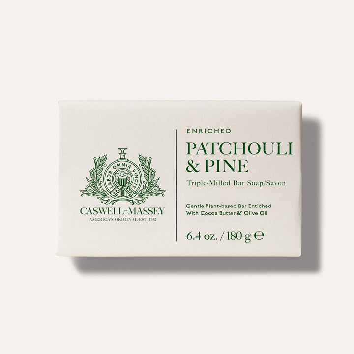 Caswell-Massey - Patchouli and Pine Natural Bar Soap, Plant-Based, 6.4oz
