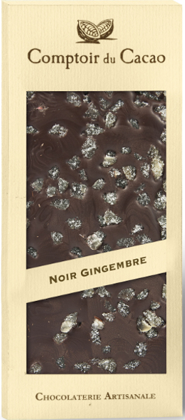 French Feast - Comptoir du Cacao Dark chocolate bar w/ crystallized ginger