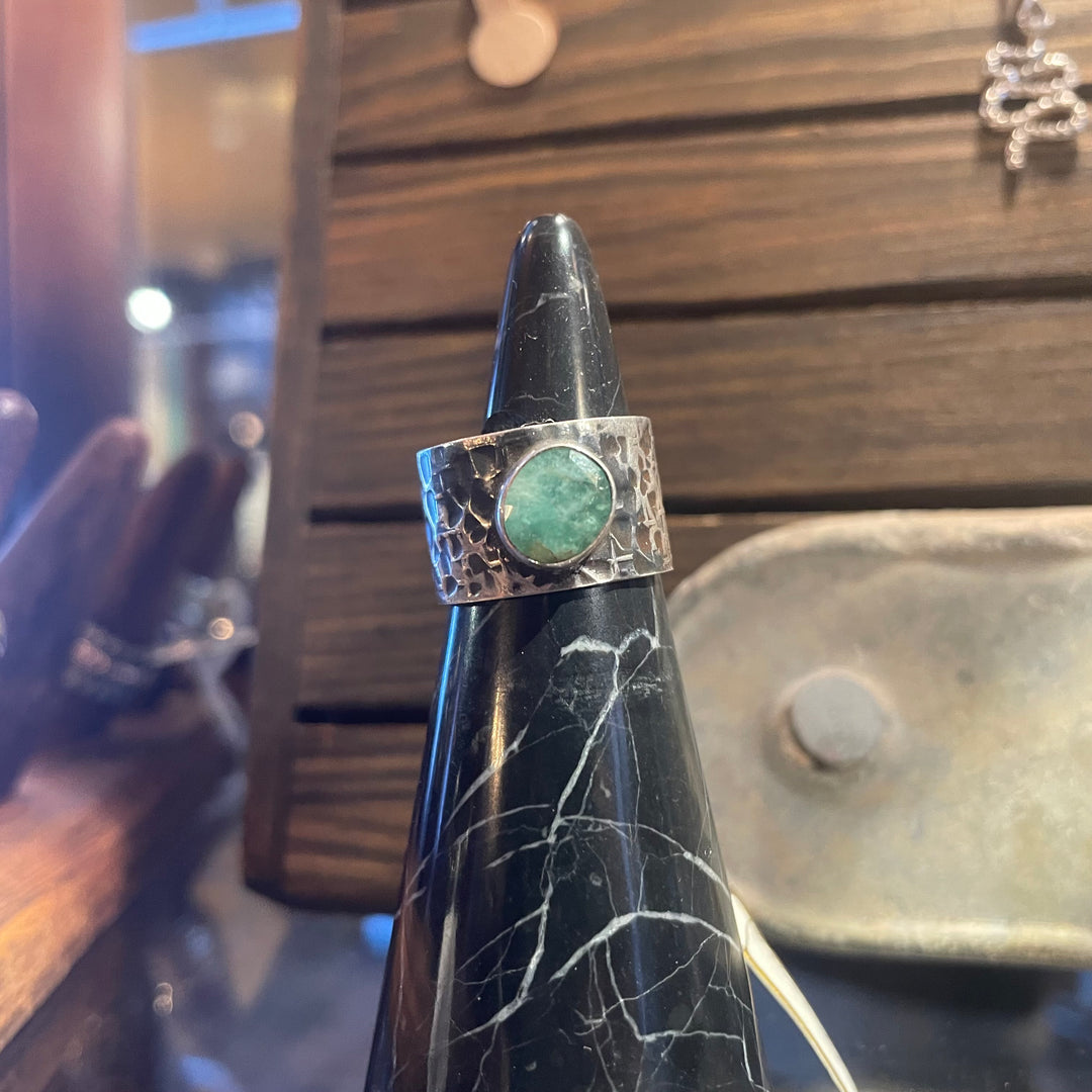 Nepali Sterling Silver Stone Ring