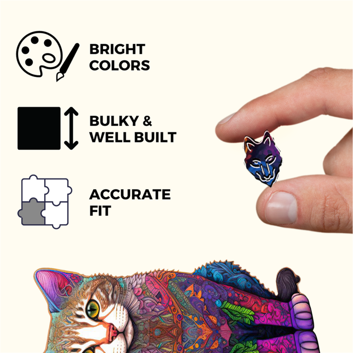 Crafthub - Cat Wooden Jigsaw Puzzle - Enchanting