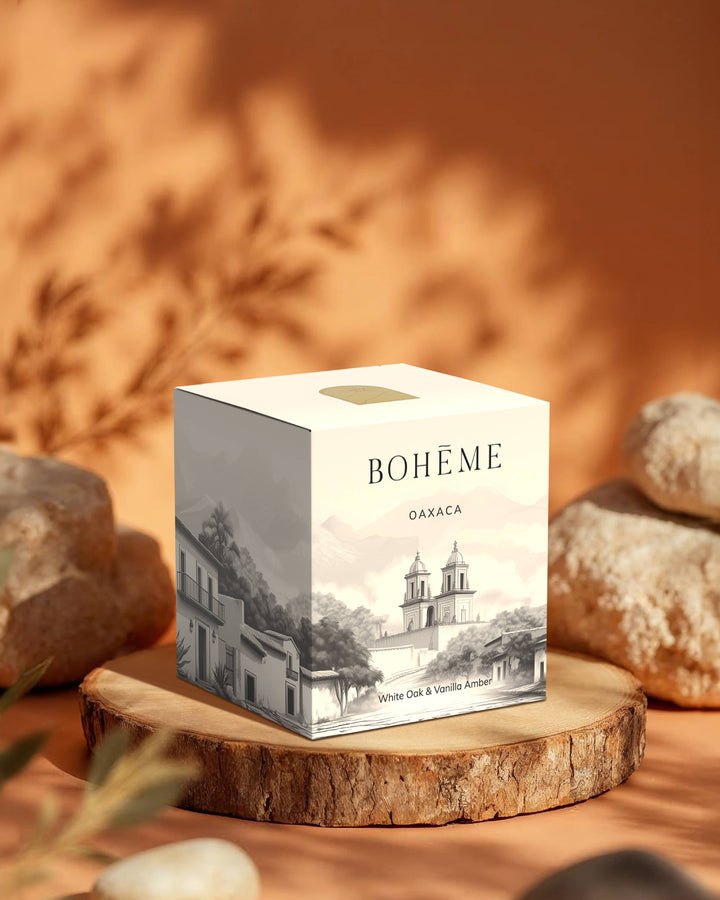 Boheme Fragrances - Oaxaca Candle – White Oak, Amber & Vanilla