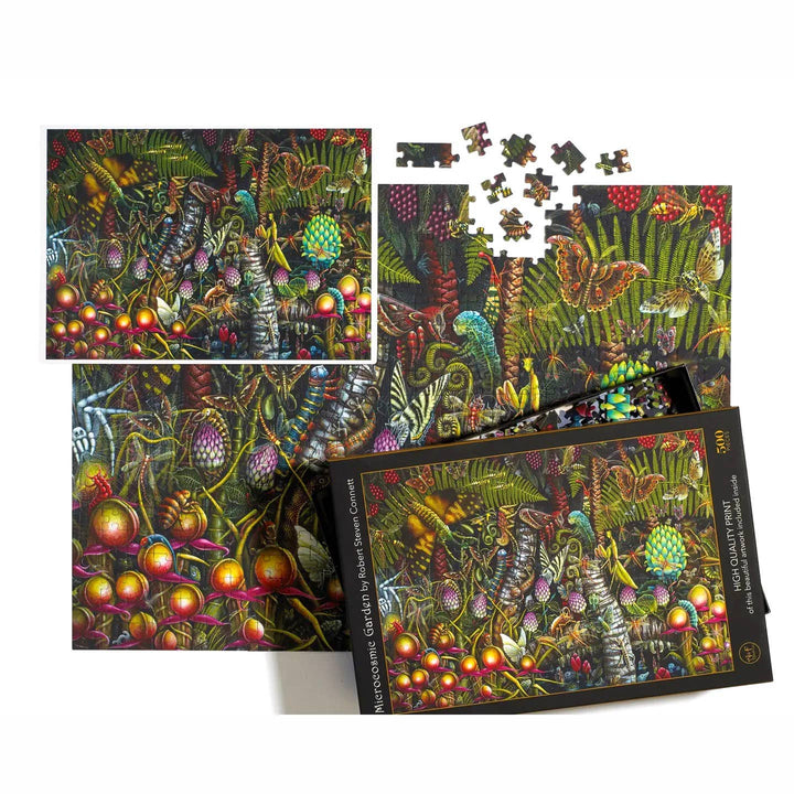 Art & Fable Puzzle Company, LLC - Microcosmic Garden; 500-pc Velvet-Touch Jigsaw Puzzle